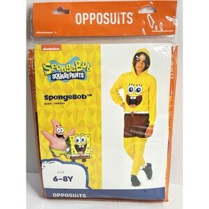 Spongebob Squarepants Kids 6-8Y One Piece Opposuits Unisex New + Imperfections *